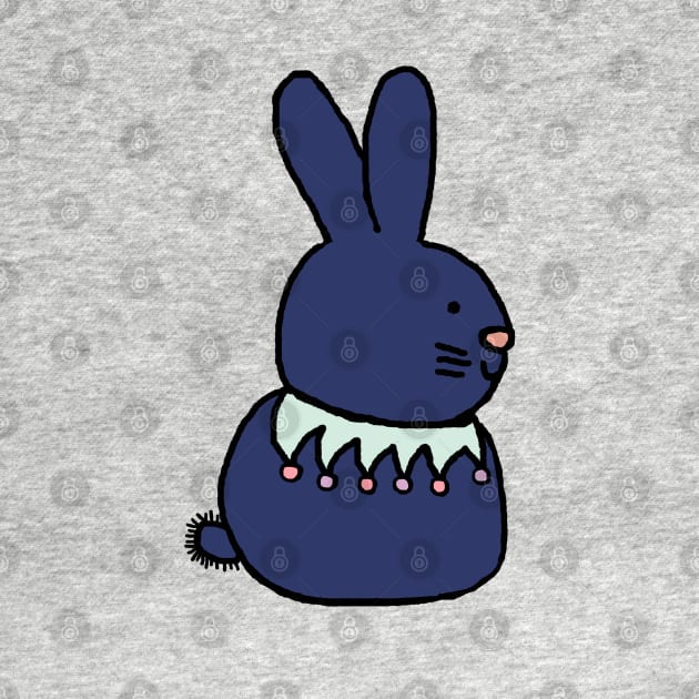 Blue Bunny Rabbit by ellenhenryart